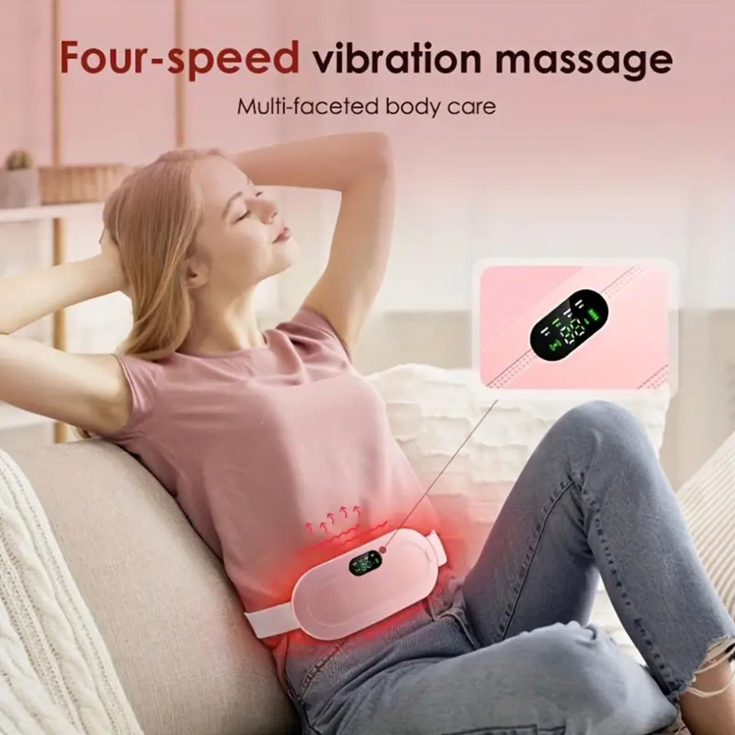 Instant Period Pain Relief Heating Massager