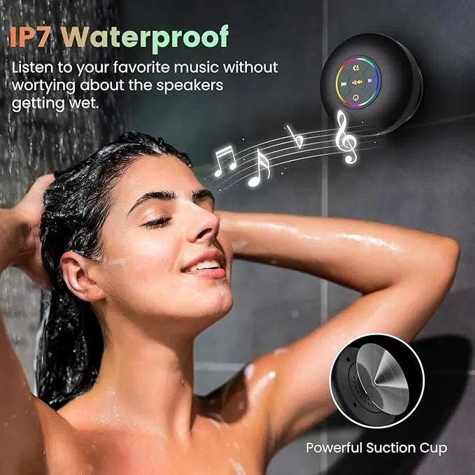 👉 Waterproof Bluetooth Shower Speaker with Suction Cup | Wireless Portable Bass Speaker